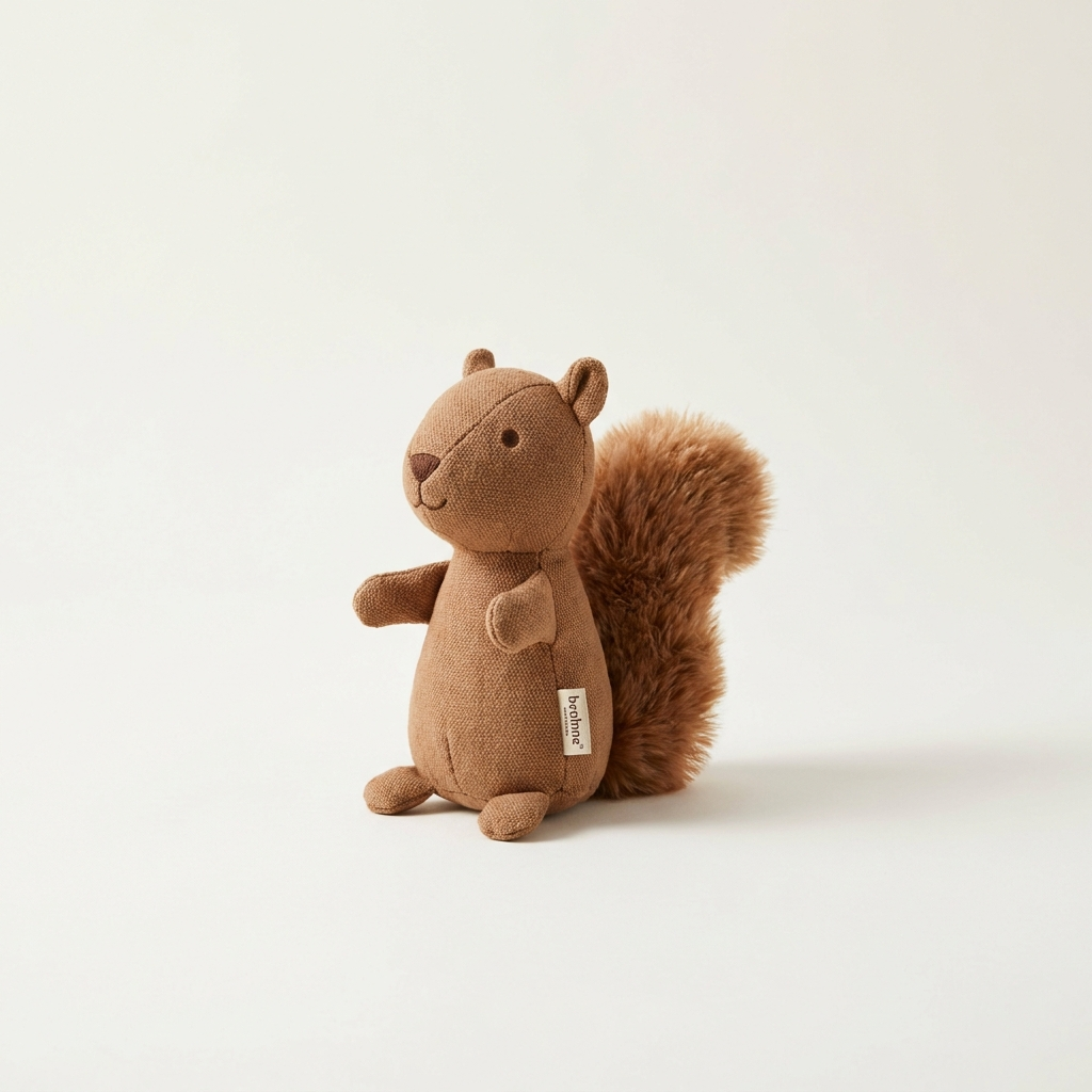 Squeaky Plush Squirrel Toy